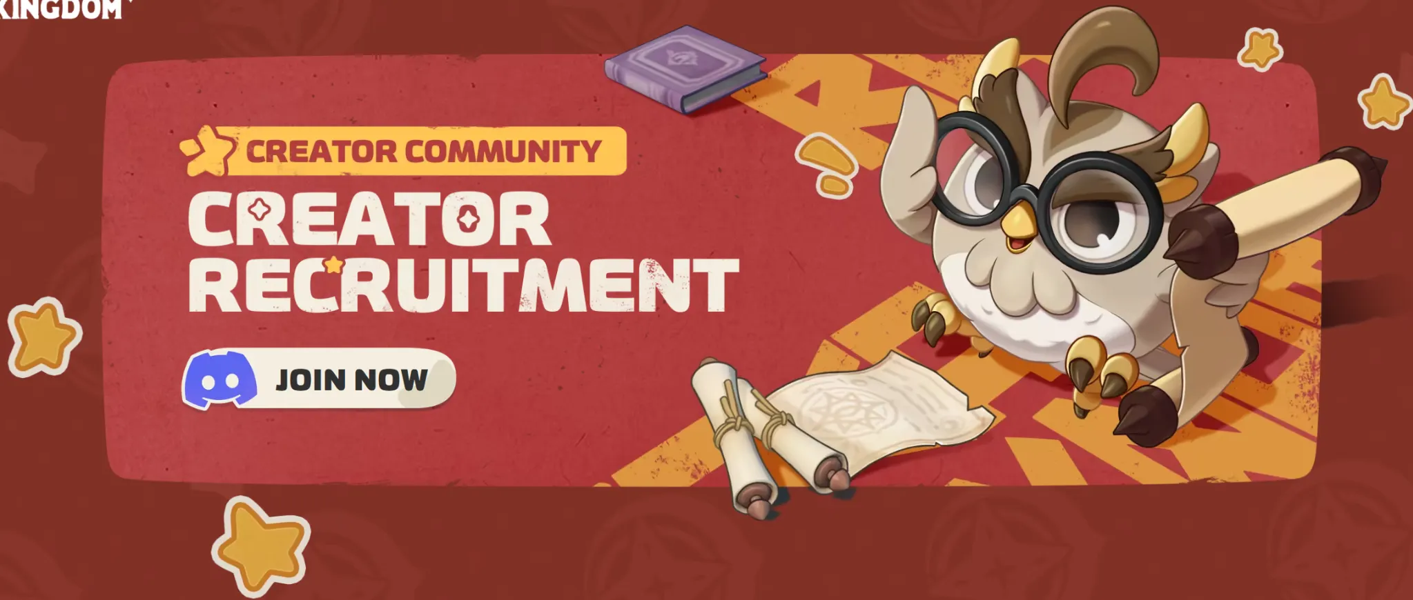 Официальный баннер Creator Community Roco Kingdom.