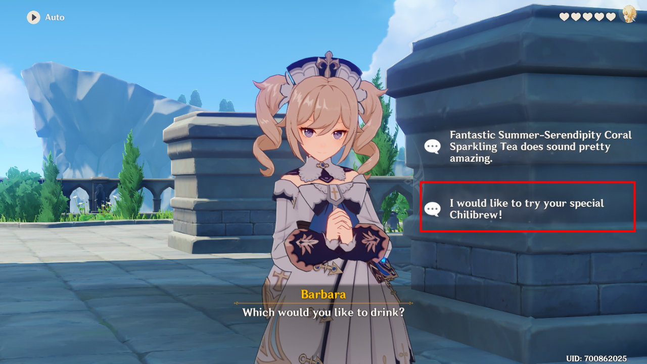 Genshin Impact Wellspring of Healing Hangout Event: Barbara - Act I