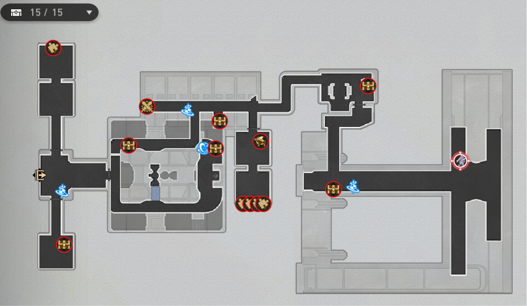 Honkai: Star Rail Supply Zone Map Treasure Chests Warp Trotters Challenges Puzzles