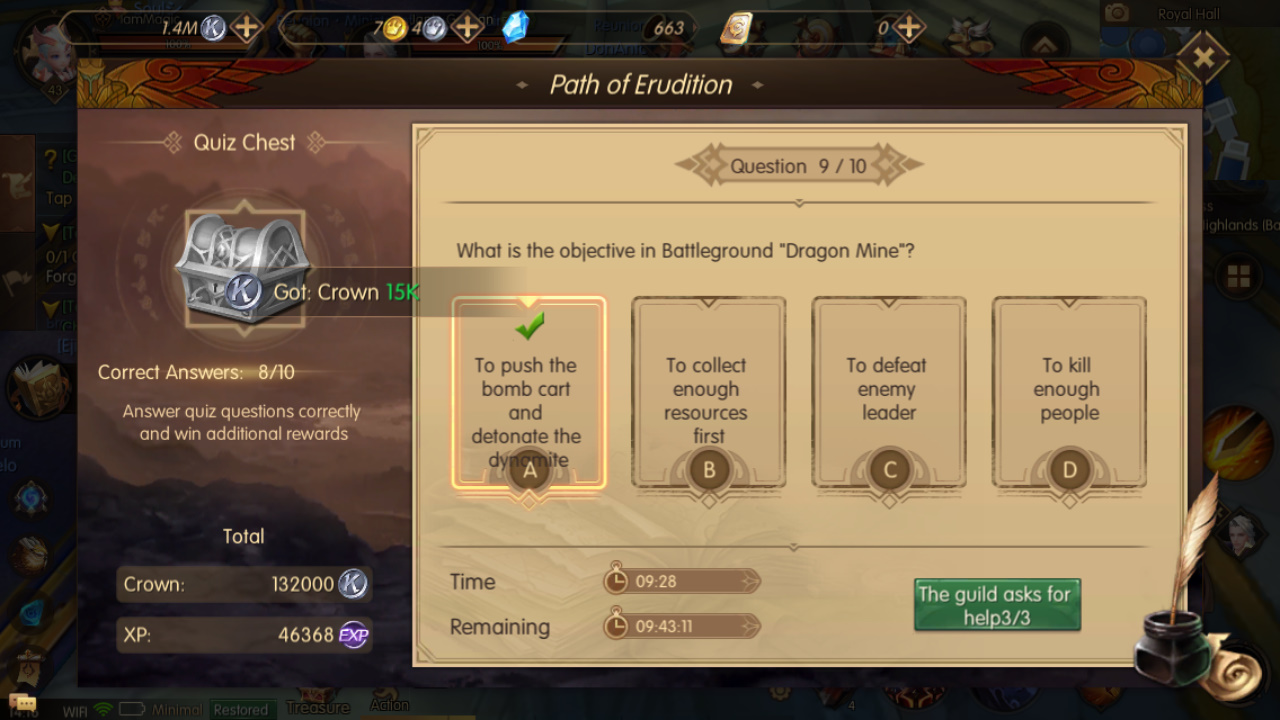 What is the objective in Battleground "Dragon Mine"? Path of Erudition