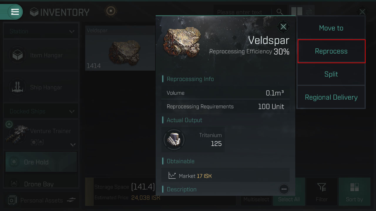 Eve Echoes Добыча руды (Mining)