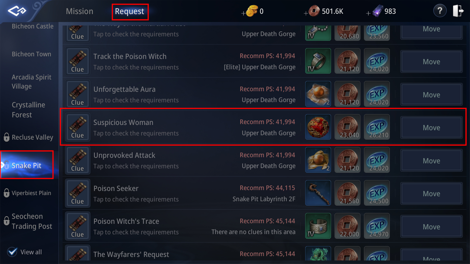 Mir4 Mystery Quest Locations Myriad Needle